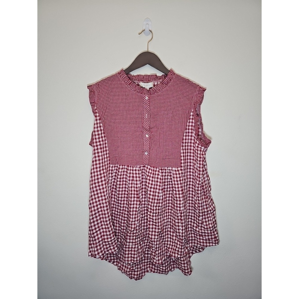 Weekend Suzanne Betro Top Sleeveless Womens 2X multicolor Geometric Casual
